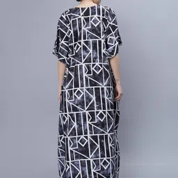 NIGHTSPREE Geometric Printed Maxi Kaftan Nightdress image 5