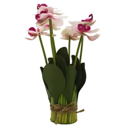 casacraft from pepperfry Pink Fabric Light Orchid Artificial Flowers image 2