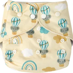 bumpers Premium & Ultra Soft Organic Cloth Diaper for babies Combo, Beige+Light Pink image 1
