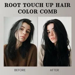 gentle beast 2-in-1 Hair Dye Stick & Comb for Black Hair - Root Touch Up Hair Color Stick , black image 2