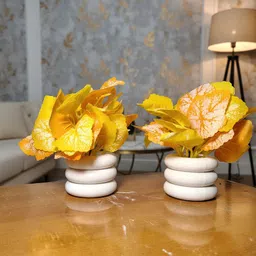 rsp YELLOW PLANT Artificial Plant with Pot image 2