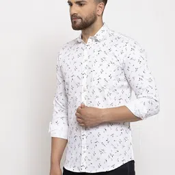 hanumntra Men Regular Fit Printed Spread Collar Casual Shirt image 5
