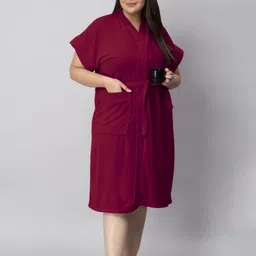lacylook Maroon 3XL Bath Robe image 5