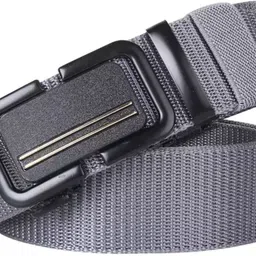 kalsi Men Casual, Evening, Formal, Party Silver Nylon Belt image 1