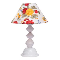 Multicolour Shade Table Lamp With Metal Base By Foziq image 5