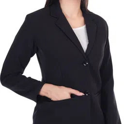 modny Women Solid Single Breasted Formal Blazer image 5