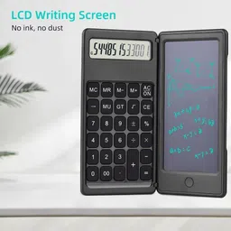 zwerlin Calculator with Writing Pad 12 Digit Pocket Foldable Design with Notepad Calculator with Writing Pad 12 Digit Pocket Foldable Design with Notepad Basic Calculator image 5