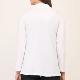 kg best collection Women Jacket Style Full Sleeve White Shrug image 2