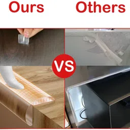 seenoz Baby Safety Edge Protector Strip Transparent Furniture Corner Guard image 3
