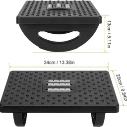 dearow Comfortable Desk Footrest with Ergonomic Plastic Cushion and Massage Points Archery Fletch image 2