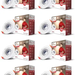 murphy 7W IRIS LED Spot Round Panel Conceal Box Down Light(Pack of 8, Cool White) Ceiling Light Ceiling Lamp-picture-10