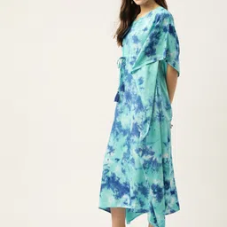 maaesa Printed Crepe Women Kaftan image 3