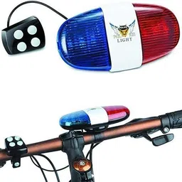 gymisa Bicycle Police Light Horn With Cycle Security Cable Key Lock Cycling Kit image 4
