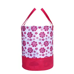 Home Fresh Pink Printed Laundry Bag image 2