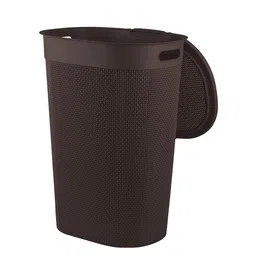 Kuber Industries Brown Textured Laundry Bag -  55 L image 3