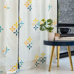 urban space 152 cm (5 ft) Cotton Room Darkening Window Curtain (Pack Of 2) image 3