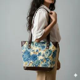 rahul ecom Women Blue Tote image 1