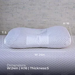 sleeping joy Latex Sleeping Pillow Pack of 1 Solid Shredded image 4