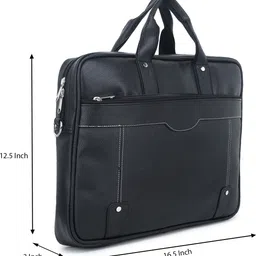 gold sky Men Black Messenger Bag - Mini image 3