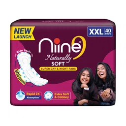 Niine XXL Naturally Soft Cotton 2X Absorption Antileak Flow Sanitary 36 Pads-picture-36
