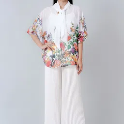 First Resort by Ramola Bachchan Floral Top & Palazzo Co-Ords-picture-10