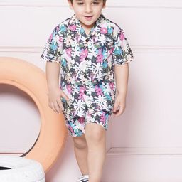 Aj DEZInES Boys Printed Pure Cotton Clothing Set-picture-21