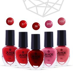 JUICE Set Of 5 Nail Polish 25 ml -Passion Reds-picture-14