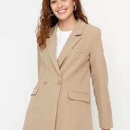 Trendyol Lapel Collar Coat With Trouser Co-Ords-picture-47