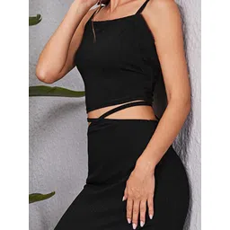 Kotty Ribbed Shoulder Strap Top & Skirt image 3