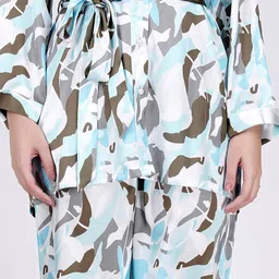 First Resort by Ramola Bachchan Printed Shirt With Trousers image 4