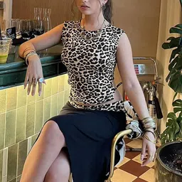 LULU & SKY Printed Top With Skirt Co-Ords image 3