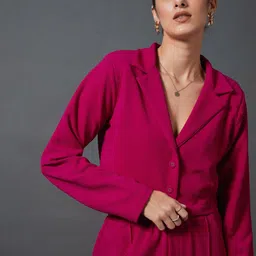 SASSAFRAS worklyf Crop Blazer With Palazzos image 4