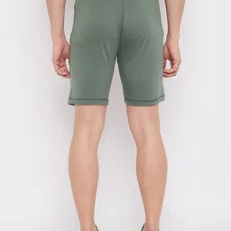 duke Striped Men Green Regular Shorts image 2