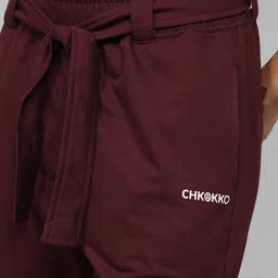 CHKOKKO V-Neck Shirt With Trousers image 3