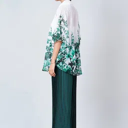 First Resort by Ramola Bachchan Floral Printed Top With Pleated Palazzo image 3