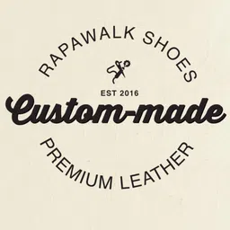 Rapawalk Blue & Black Handcrafted Standard Width Leather Oxfords image 3