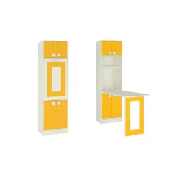 adona Royale Kids Folding Study Desk cum Bookshelf in Mango Yellow Colour-picture-12