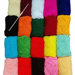20pcs Soft Multi-Colour Soft Wool Yarn Oon Balls for Knitting & Crochet-image-81