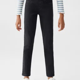 Mango Kids Girls High Waist Denim Jeggings-image-79