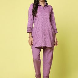 Clora Creation Self Designed Pure Cotton Shirt With Trousers-picture-34