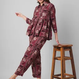 Haute and Humble Printed Pure Cotton Tunic and Trousers Co-Ords image 3