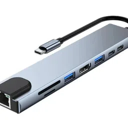 OG X NEXSA 8 in 1 USB Aluminum Type C Adapter with 4K HDMI Port Type-C Hub (8-in-1), USB Hubs & Docks, For Mac & Windows,4K HDMI, 2 USB 3.0, 2 USB-C ports Fast Charging, SD/TF Card Reader,RJ45 Ethernet-picture-30