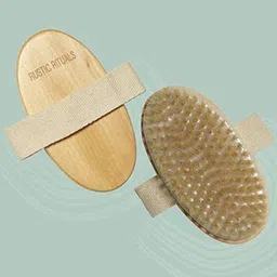 rustic rituals Wooden Bath Brush for Dry brushing | Wet and Dry Bath Brush for Cellulite and Lymphatic, Suitable for all skin types-picture-10