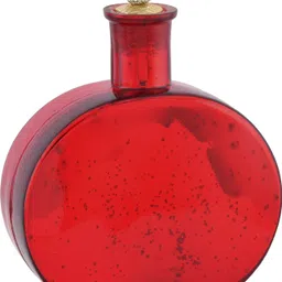 homesake Mercury Red Round Bottle Copper Star String Lights , Warm White LED Fairy Lights Table Lamp image 2