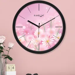 random Tic Toc Multicolour Plastic Wall Clock image 1