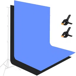 Hiffin 8Ft X 12Ft Black|Blue Backdrop Screen Photo Studio Photography Background, 2Clip Reflector-picture-33