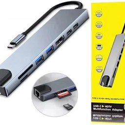 AiFit USB-C 8-in-1 Multiport Hub with Ethernet, HDMI 4K, SD Card, USB 3.0 Card Reader-picture-42