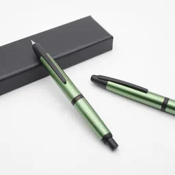 gold leaf Jinhao 10 Capless Fountain Pen – Sea Pine Green, Fine Nib Fountain Pen image 4