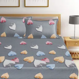 homerica 201 TC Cotton Double Printed Flat Bedsheet image 2