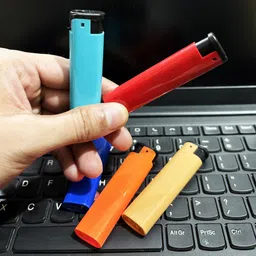 asraw Refillable Pocket Lighter Combo Pack of 5 - WindProof JetFlame Cigarette Lighter Pocket Lighter image 3